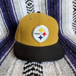 Pittsburgh Steelers Hat Cap Mens 7 3/8 Tan New Era 59fifty NFL